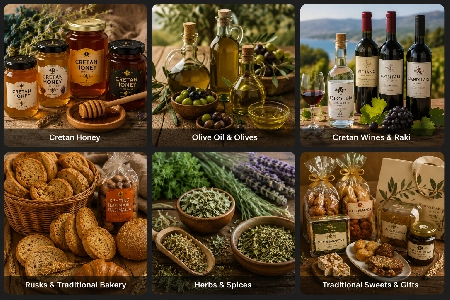 Cretan products and local flavors at TOPMARKET Sfakaki