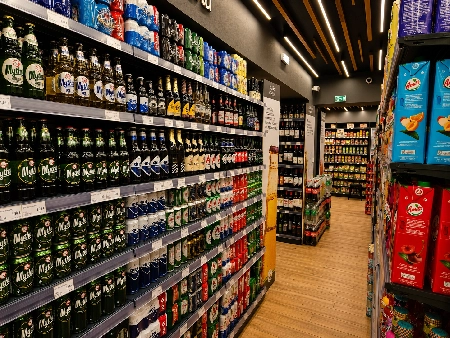 Beers soft drinks water and beverages at TOPMARKET Sfakaki