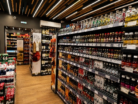 Wine cellar spirits and liqueurs at TOPMARKET Sfakaki