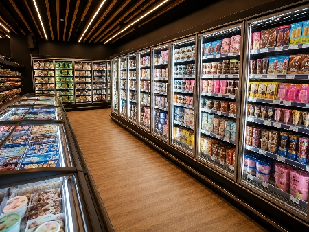 Ice cream and frozen treats at TOPMARKET Sfakaki Rethymno Crete