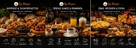 Πρωινό καφές σνακ και γλυκά σε προτάσεις προσφορών στο TOPMARKET